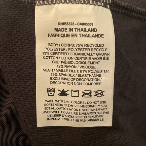 Nike Dri-Fit Sleeveless Shirt Women's L Gray New W/ Tags Mesh Open Back Train - Picture 9 of 11